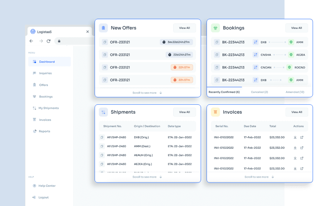 GERAYO Transport Management – Online Customer Portal